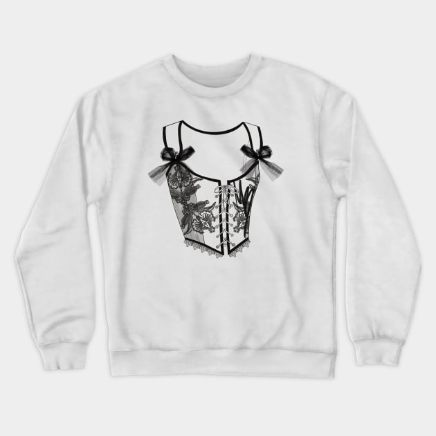 Corset vintage. Fashion illustration. Lingerie. Crewneck Sweatshirt by Jernoti